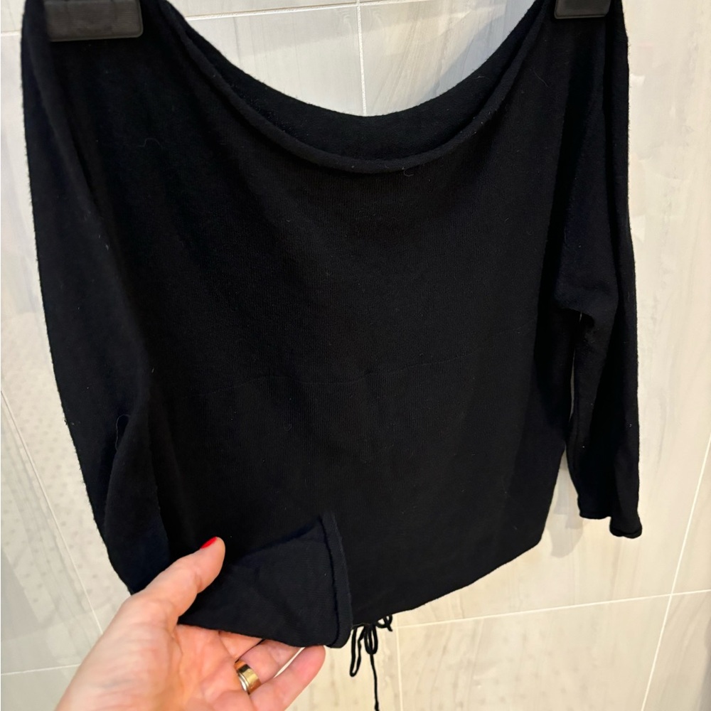 GVB Black top with back corset style opening